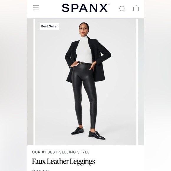 Spanx faux leather leggings - Picture 1 of 3
